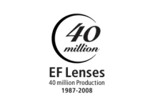 Canon 40 Million EF Lenses Commemorative logo