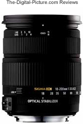 Sigma 18-200mm F/3.5-6.3 DC OS Lens