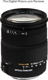 Sigma 18-200mm f/3.5-6.3 DC OS lens