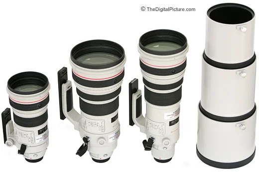 Canon Super Telephoto L Lens Comparison Picture