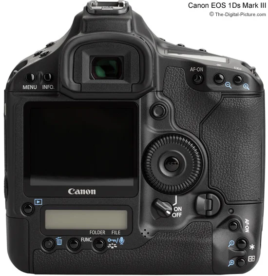 Canon EOS-1Ds Mark III Rear View Comparison