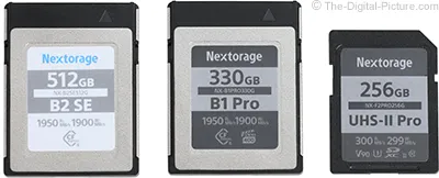 Nextorage CFexpress Type B and SDXC Memory Cards Review