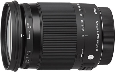 Sigma 18-300mm f/3.5-6.3 DC Macro OS HSM C Lens